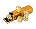 DS.DISTINCTIVE STYLE DSDISTINCTIVE STYLE Aluminum Alloy Dice 5 Pieces 16mm Portable Metal Dices with Case 6 Sided Dice for Party Game - Image 2