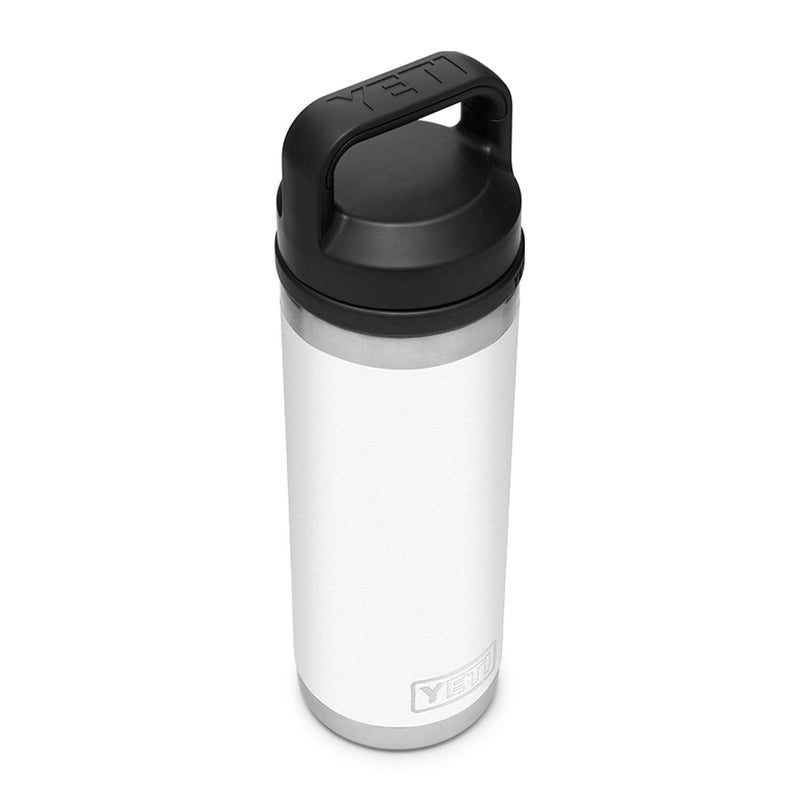 YETI Rambler 18 oz Bottle  Vacuum Insulated  Stainless Steel with Chug Cap  White - Image 3