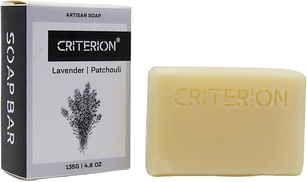 CRITERION Lavender Patchouli Soap Bar 100 natural vegan 135g - Image 2