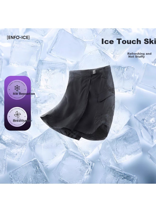 Camel Baby Matching Outdoor Quick-dry Sports Skirt Shorts Women's Half Skirt Summer Elastic Ice-cool Breathable Quick-dry Skirt Shorts - Image 3