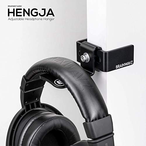 BRAINWAVZ Hengja - The Desk Headphone Stand Hanger Mount, All Metal, Rotatable Mount, PC & Gaming Headset Holder - Image 2