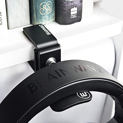 BRAINWAVZ Hengja - The Desk Headphone Stand Hanger Mount, All Metal, Rotatable Mount, PC & Gaming Headset Holder - Image 5