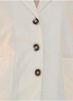 Take Two Solid Pocket Detail Short Sleeve Blazer  - Image 3