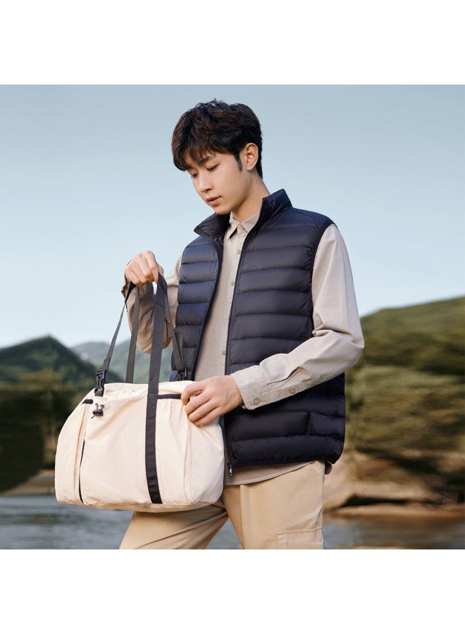 YaYa Men's Autumn Lightweight Warm Soft Casual Fashion Versatile Down Vest With Stand-up Collar - Image 5
