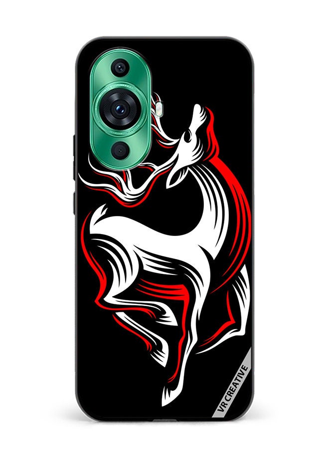 VR CREATIVE Protective Case Cover For Huawei nova 11 Ultra Deer On A Black Design Multicolour - Image 1