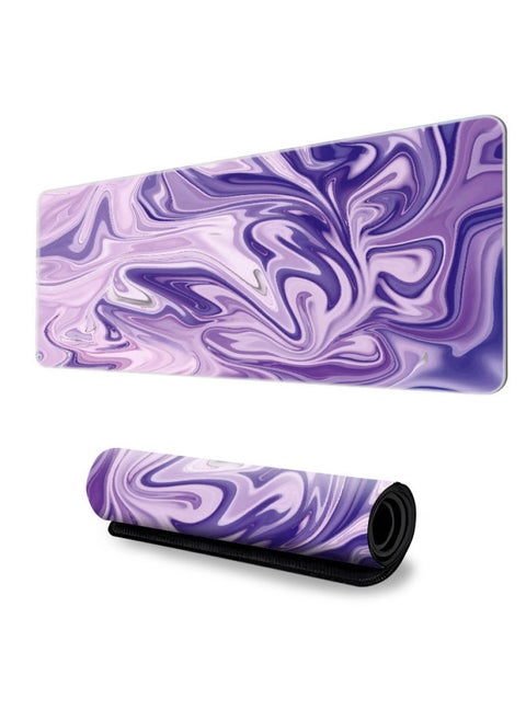 Abstract Mouse Pad Oversized Game Table Pad Non-slip Computer Mouse Pad Lock Edge Marble Keyboard Pad A Generation Of Hair-Color:400*900*2mm-Pattern:G-4691