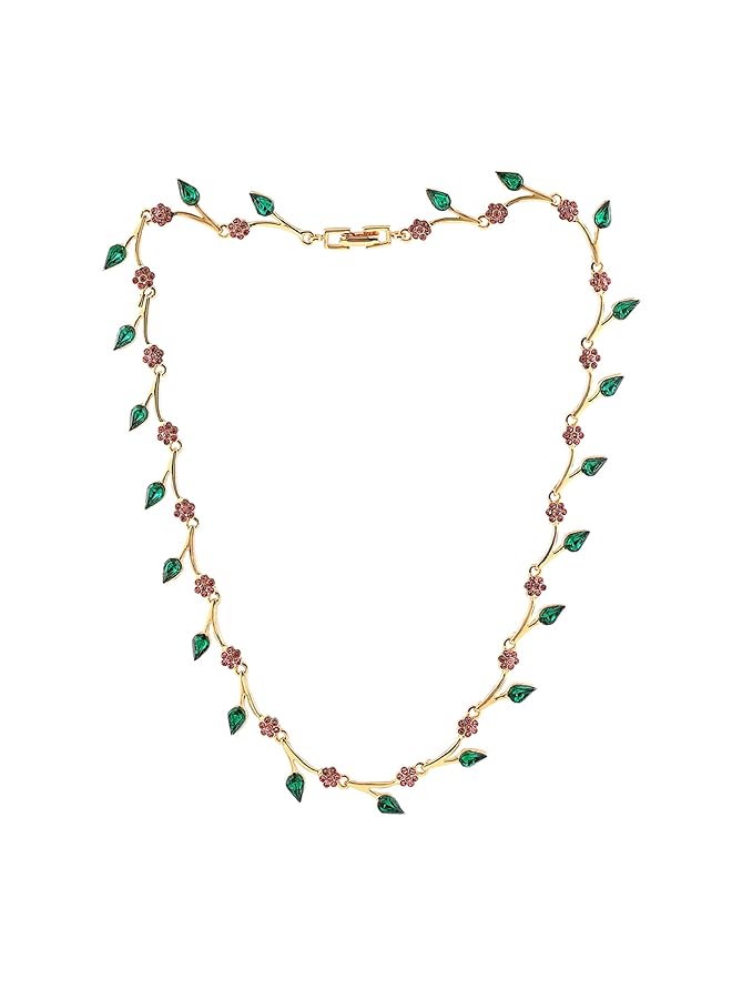 erorex Jewelery Sets For Women Gold Plated Bridal Necklace Jewelery Set With Earrings - Image 5