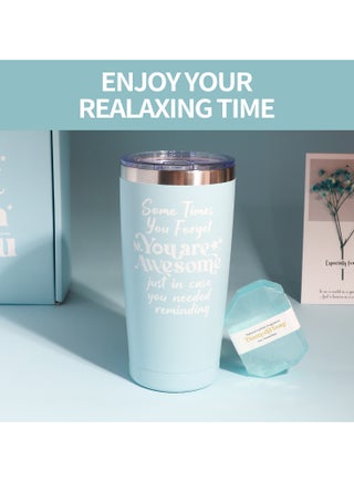 Gift Basket for Women - Valentine's Day,Birthday Gift Box Get Well Soon Gift Set Contains 10 Inspirational Gifts Relaxing Spa Treatment Package for Women Bestie Friendship Female Friend Gift - view 4