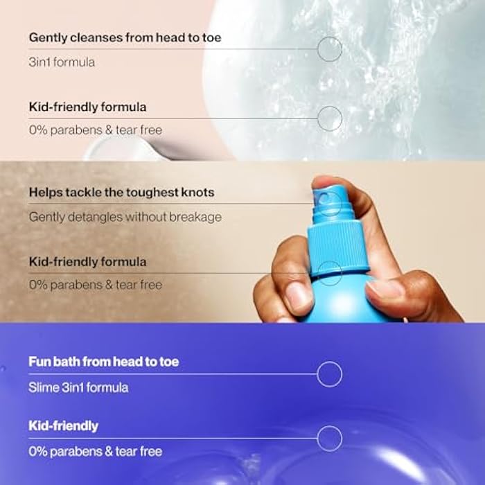 Suave Kids Minions Hair Products Bundle – 3-in-1 Coco-Craze Slime & Fun Fresh Shampoo, Conditioner & Body Wash + Detangler Spray, 28 Oz Ea (3 Piece Set) - Image 3