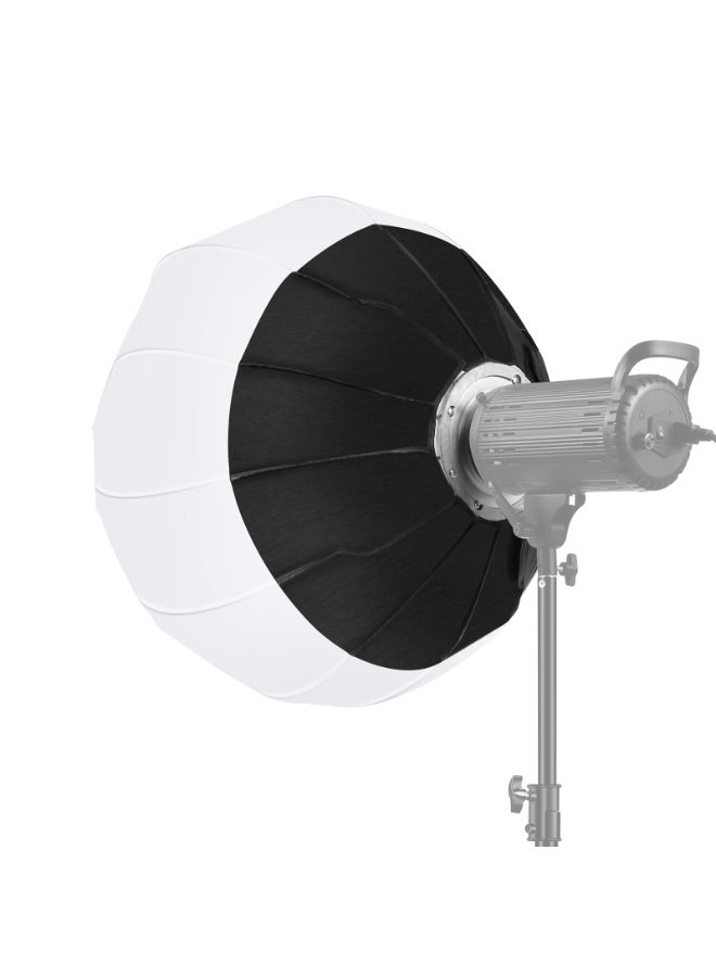 PULUZ 65cm Foldable Lantern Softbox with Bowens Mount – SpeedLite Flash Light Diffuser for Soft, Even 360° Lighting - Image 1