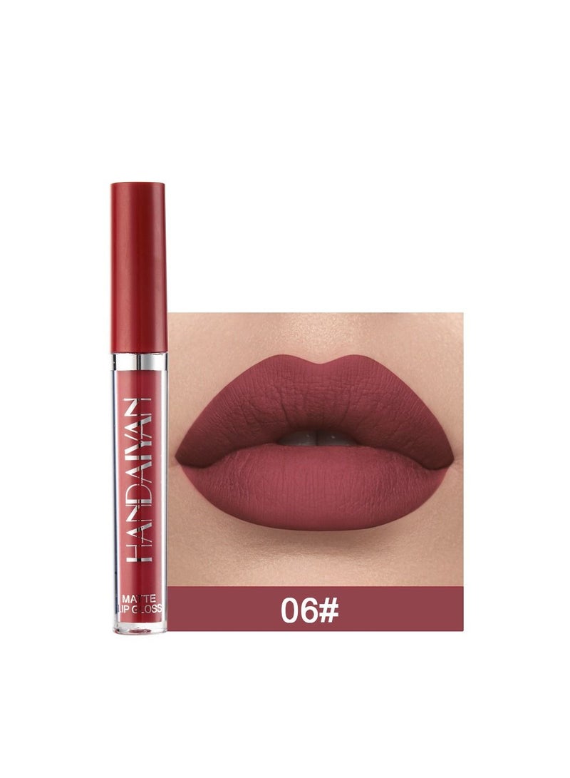 Handaiyan Lipstick Matte Liquid Lipsticks Makeup For Women Velvet Long Lasting Waterproof Highly Pigmented Colour Quick-Drying, Smudge-Proof, Nourishes, Conditions,Ultra Soft Moisturizes  - Image 1