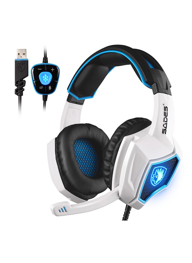 Sades Wired Over-The-Ear Noise Cancelling Stereo Gaming Headset With Mic - Image 2