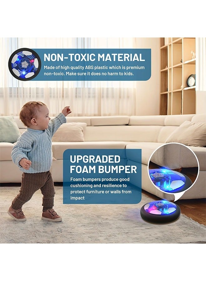 Hover Soccer Ball Kids Toy With Protective Foam Bumper And Colorful LED Lights For Boys Girls 3-12 Years, Aerodynamic Games - Image 3