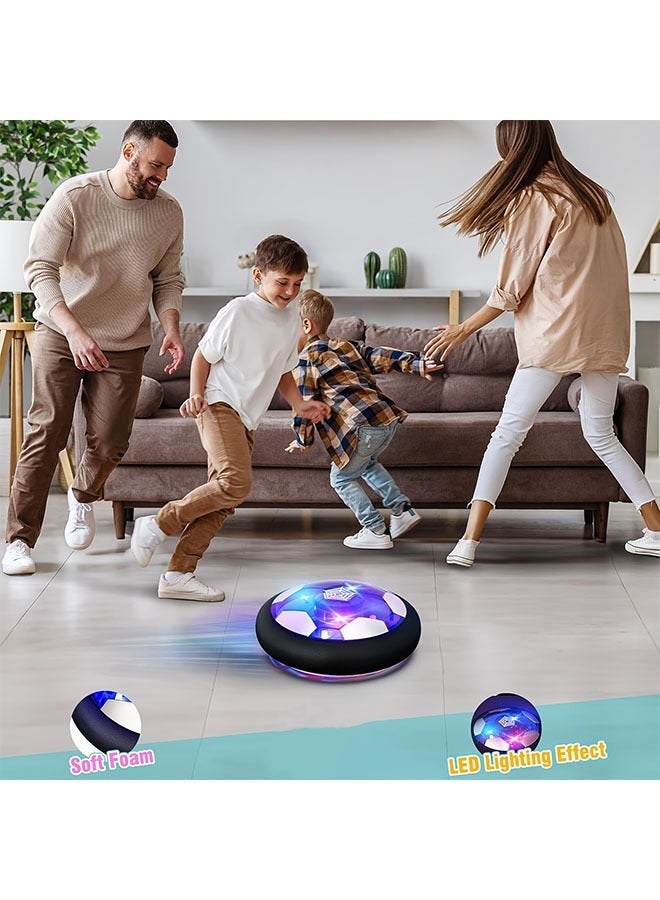 Hover Soccer Ball Kids Toy With Protective Foam Bumper And Colorful LED Lights For Boys Girls 3-12 Years, Aerodynamic Games - Image 1