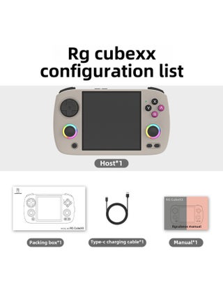 Wireless RG CubeXX Handheld Game Console ANBERNIC High Definition TV Gaming Machine Compatible With PS1 PSP Lightweight Portable-Product Color:RG CubeXX Comes Standard With 32G Chinese-Model:Grey - pzsku/Z682FCBBEA1A30C45943DZ/45/1746233292/6fee6894-07f5-42b1-bdd8-18019ad320c1