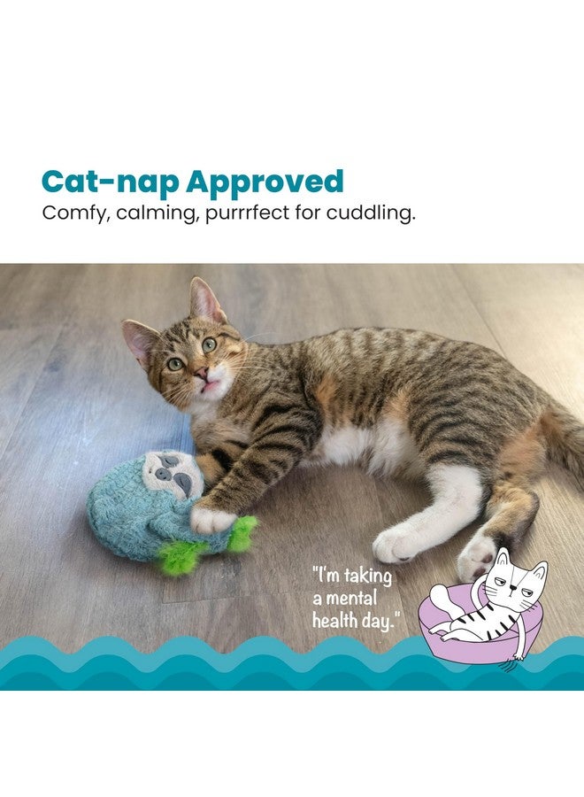 Catstages Purr Pillow Snoozin' Sloth Soothing Plush Cat Toy - Image 3