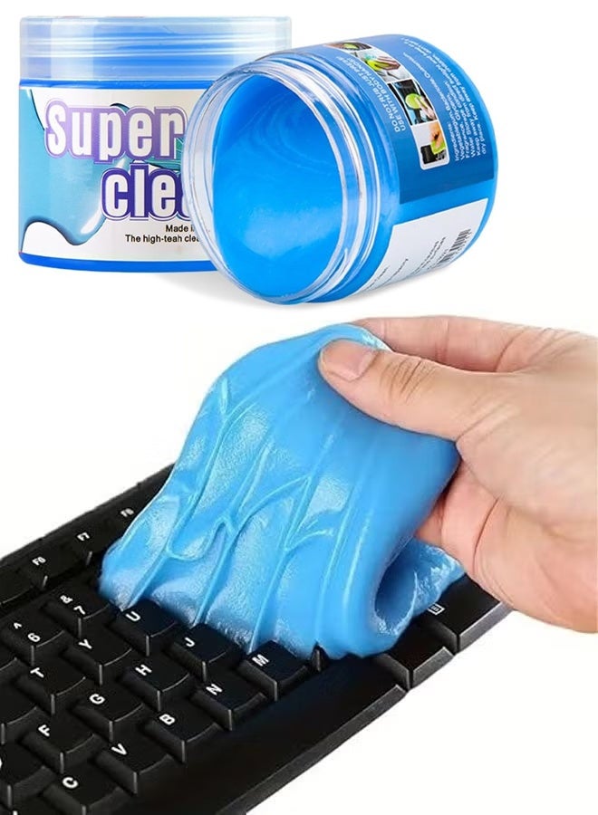 SUPER CLEAN Car Cleaning Gel,  Reusable Automotive Interior Detail Clean Mud Removal Tool, Universal for SUV Sedan Truck (Blue) - Image 1