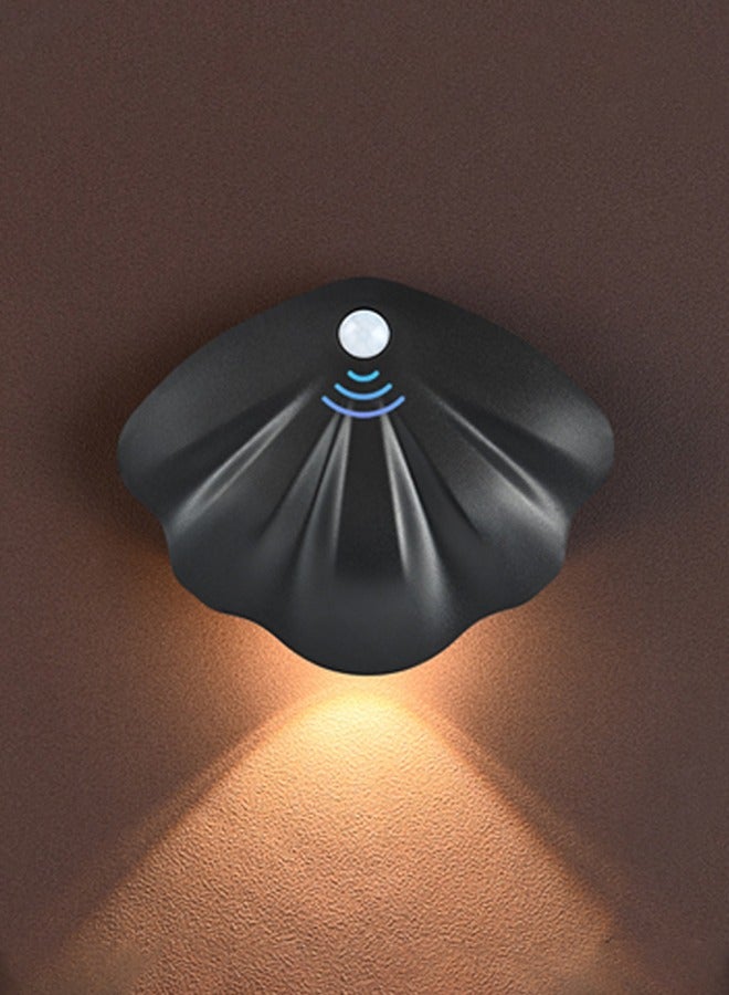 Motion Sensor Night Wall Light, 3-Color Dimmable Indoor Wall Lamps, USB Rechargeable LED Wall Sconces, Wireless Small Wall Mounted Light Battery Operated for Bedroom, Stairs, Hallway - Image 1