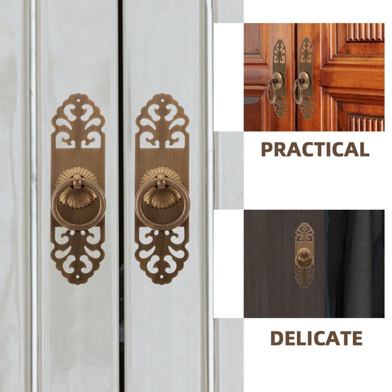 Vintage Brass Cabinet Handles 3x12cm Antique Copper Pulls With Screws For Kitchen Furniture - Image 4