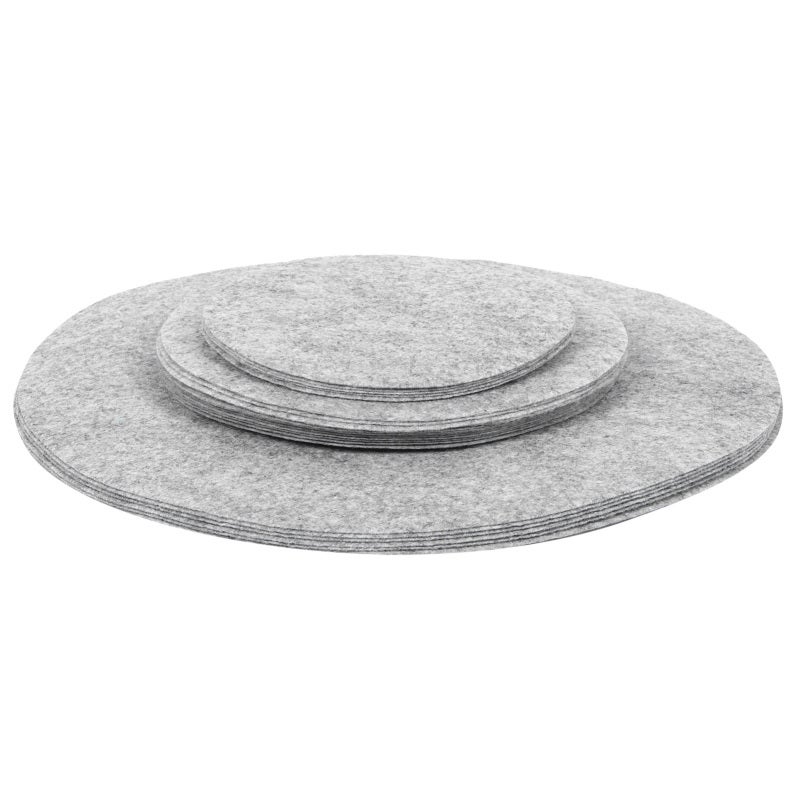 Soft Felt Plate Dividers Pan Separator Pads Cookware Bakeware Dish Pot Stacking ProtectorsGray 24PCS - Image 3