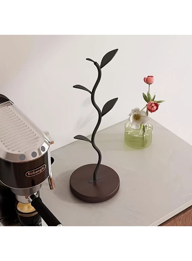 1pc Wooden Tree Cup Holder Modern Minimalist Table Decor Space Saving Cup Organizer - Image 1