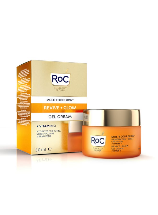 RoC MULTI CORREXION REVIVE + GLOW GEL CREAM 50ML EU  - Image 2