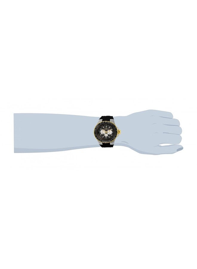 Invicta Men's Aviator 33029 Quartz Watch, Black, Quartz Movement - Image 2