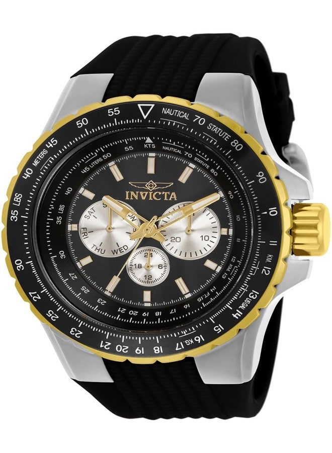 Invicta Men's Aviator 33029 Quartz Watch, Black, Quartz Movement - Image 1