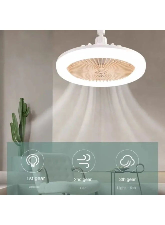Lamp fan with remote control, 3 light colors + 3 fan speed settings - Image 2