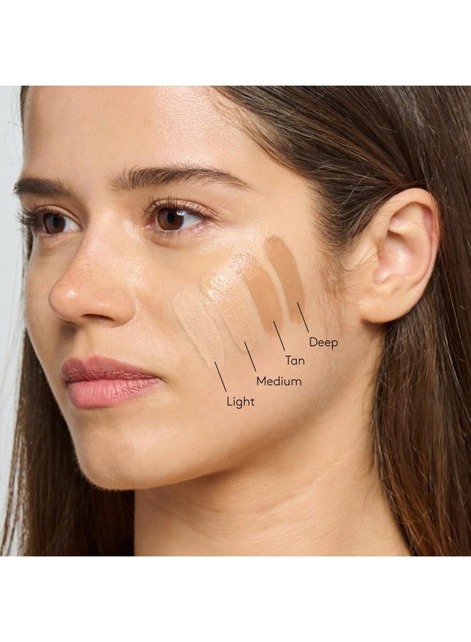 Colorescience واقي شمس معدني ملون FLEX SPF 50، تغطية قابلة للبناء بتعديل اللون مع أكسيد الزنك، دفاع بيئي ضد الضوء الأزرق والتلوث، لجميع ألوان البشرة، 1.8 fl. oz., لايت - Image 4