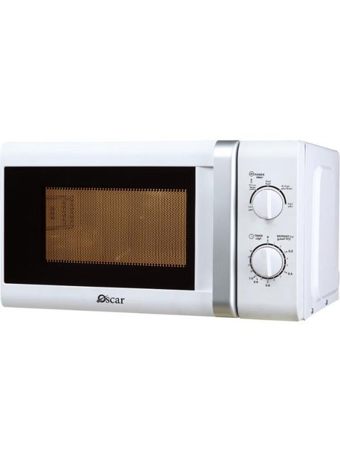 OSCAR | Microwave Oven | Model: OMW20LMCW | 20 Liters Capacity | 1.5 kW Heating Element | Defrost Setting | 5 Power Levels with 35 Minutes Timer | 700W Microwave Output