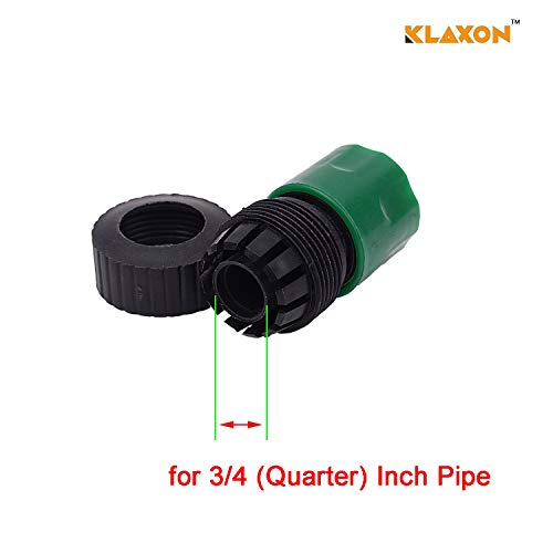 Klaxon 3/4 Inch Plastic Garden Water Hose Quick Connector Hose Fast Fitting - Image 5