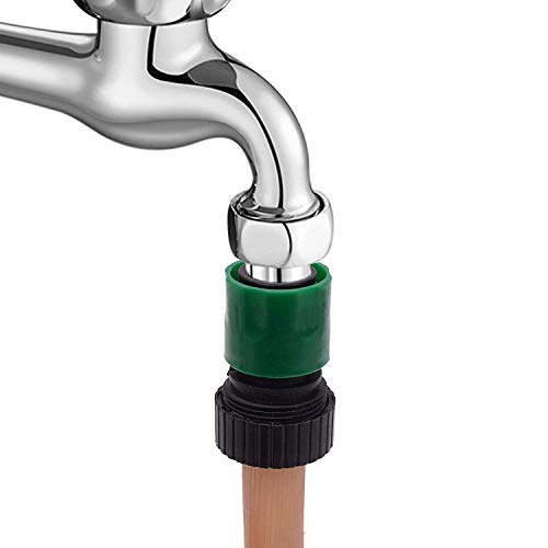 Klaxon 3/4 Inch Plastic Garden Water Hose Quick Connector Hose Fast Fitting - Image 1