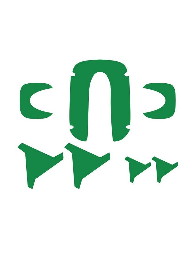 IPG For Vector Robot Face Screen Guard Decoration Kit Include Wheels&Body Set 7 Units Decals+2 Units Screen Protector (Green) - Image 5