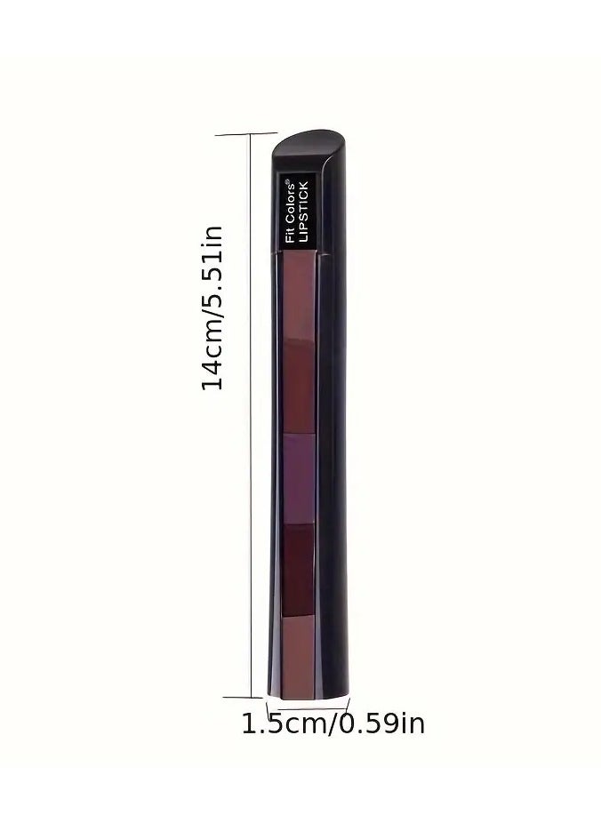 Fit Colors 6 Color Lipstick Set 6 Sections Velvet Revealing Color Nonstick Cup Lip Gloss Pencil Waterproof Velvet Lip Gloss  - Image 4
