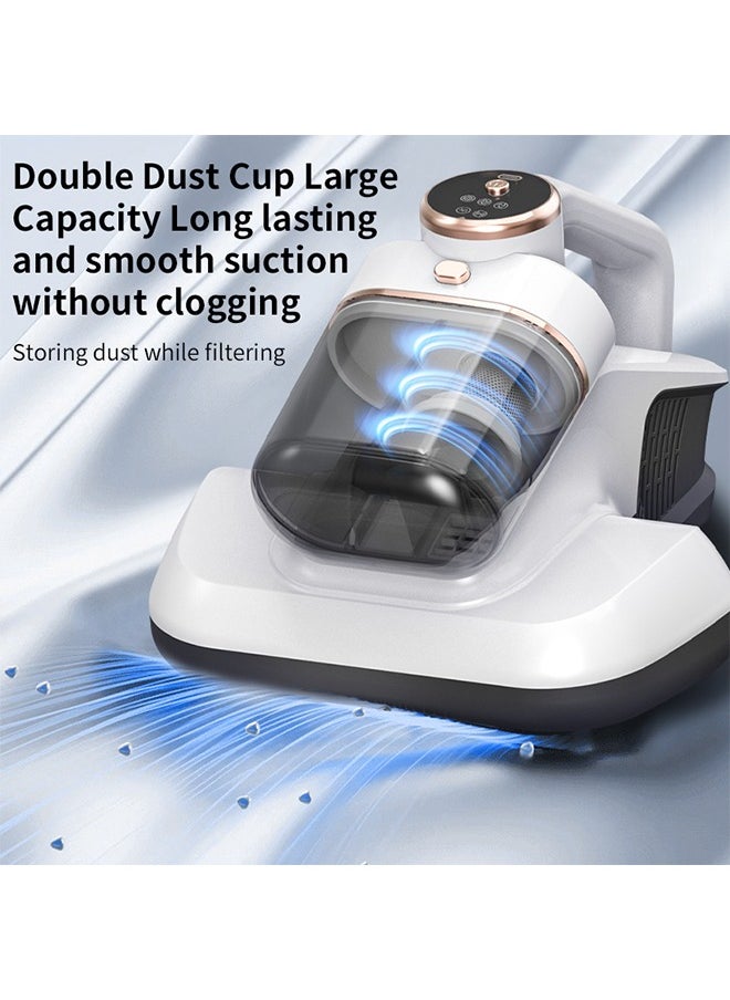 Joshberg - Dual Cup Dust Mite Vacuum,Cordlerss Bed Vacuum Cleaner,Bed Mattress Vacuum Cleaner with UV Light,10000pa Suction and 7500 Rpm/Min for Mite Removal - Image 1