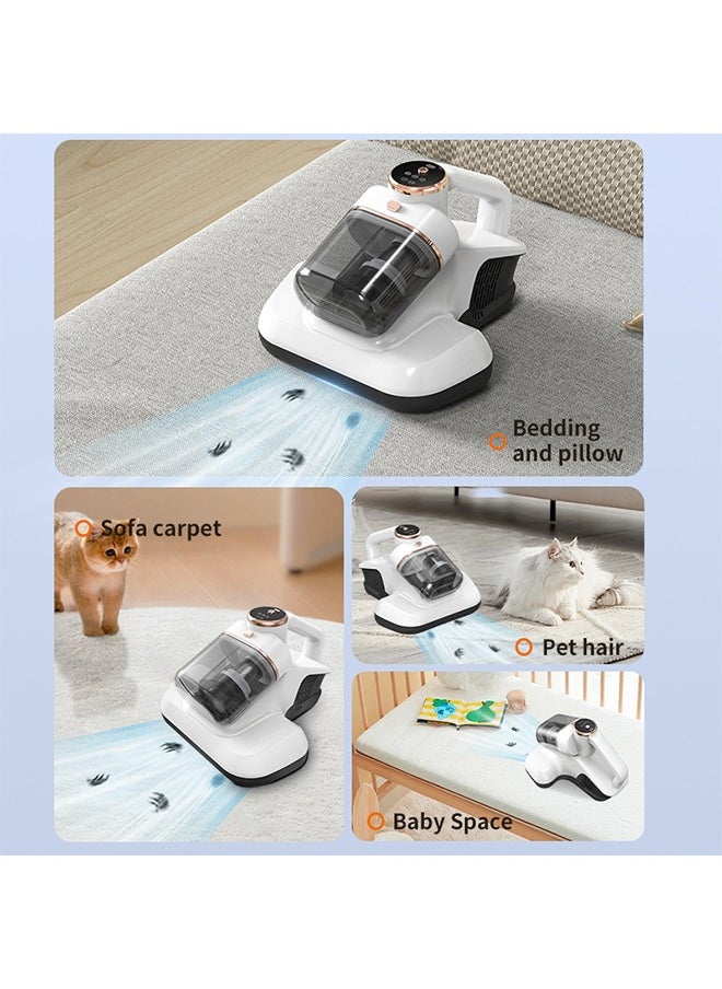 Joshberg - Dual Cup Dust Mite Vacuum,Cordlerss Bed Vacuum Cleaner,Bed Mattress Vacuum Cleaner with UV Light,10000pa Suction and 7500 Rpm/Min for Mite Removal - Image 1