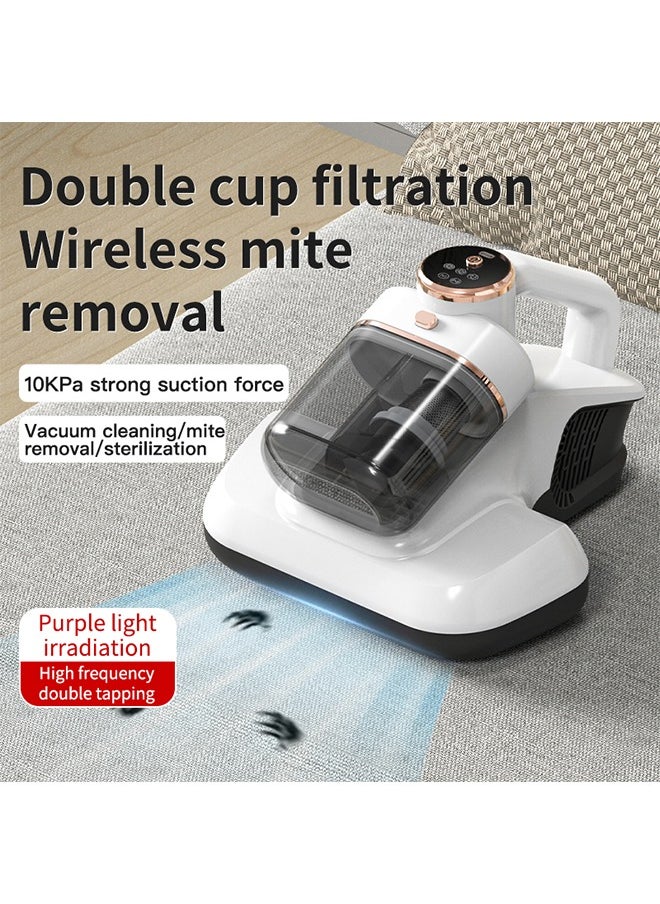 Joshberg - Dual Cup Dust Mite Vacuum,Cordlerss Bed Vacuum Cleaner,Bed Mattress Vacuum Cleaner with UV Light,10000pa Suction and 7500 Rpm/Min for Mite Removal - Image 1