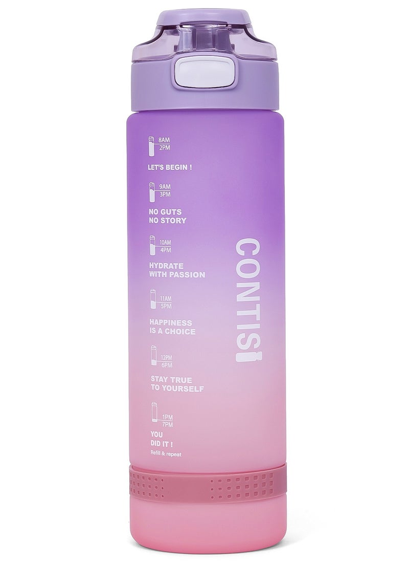Eazy Kids Kids Water Bottle 1000ml - Purple  - Image 1