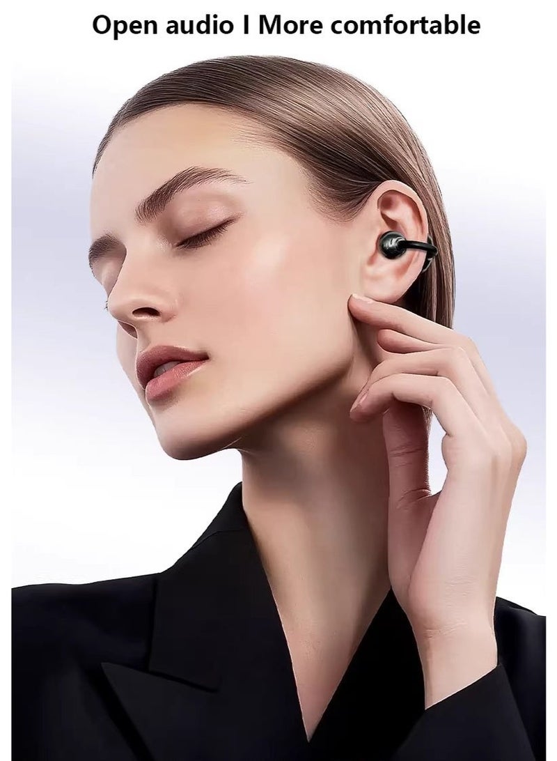 CoomBe Clip-On Earphones, Bluetooth Earphones, Ear Clip 9D Stereo OWS Sports Wireless Earphones, Stereo Music Heaophone, True Wireless Stereo Bluetooth Headset - Image 3