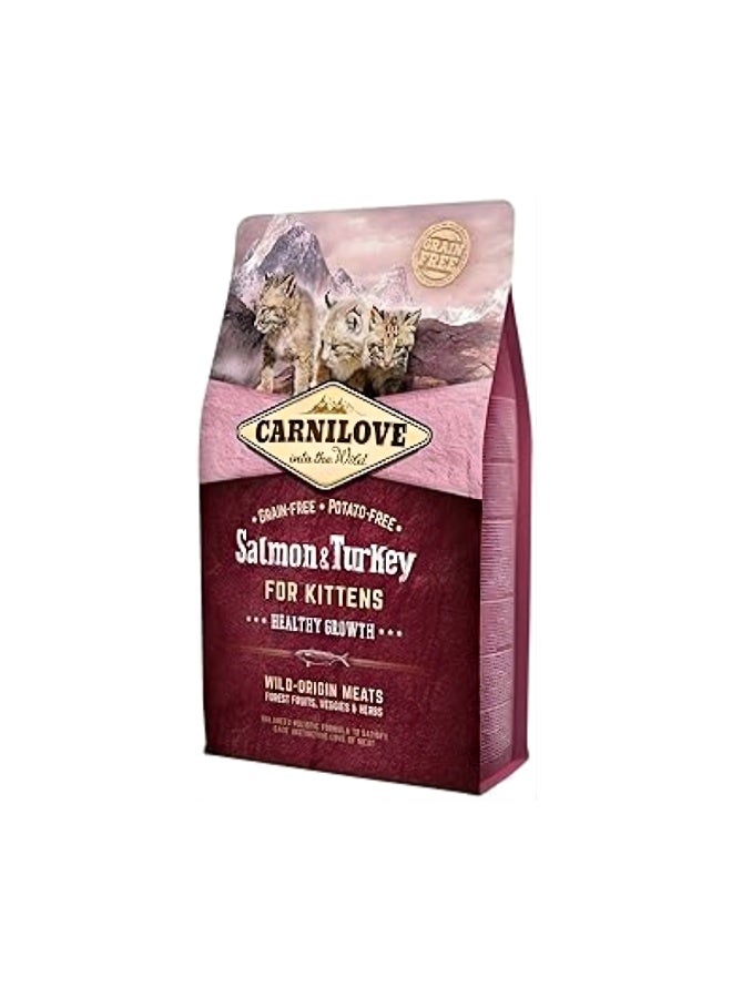 CARNILOVE Salmon & Turkey for Kittens – Healthy Growth 6 KG