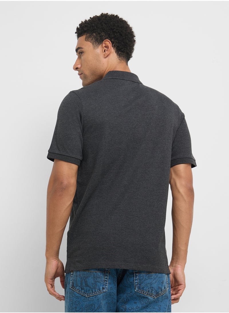 JACK & JONES Jjverner Verner Chest Print Polo  - Image 2