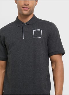 JACK & JONES Jjverner Verner Chest Print Polo  - Image 3