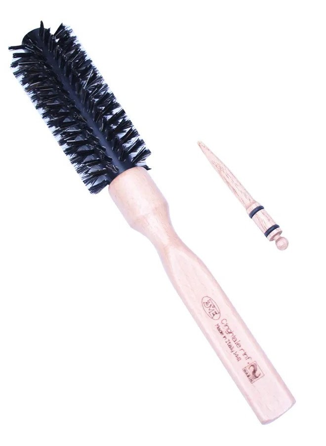 3ME MAESTRI Hair Brush Made With Ash Wooden Handle, Aluminum and Section Divider and Natural Bristle  - Image 2