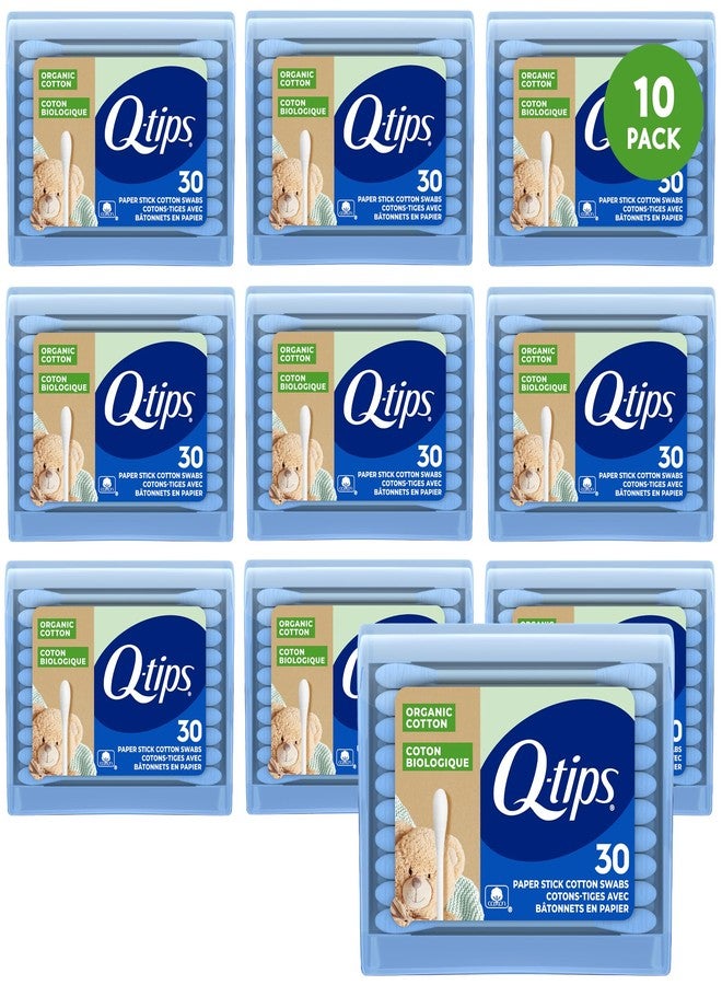 Q-tips Organic Cotton Swabs, Travel-Size 10-Pack – Household Essentials, Beauty & Personal Care, 30 Ct Ea - Image 1