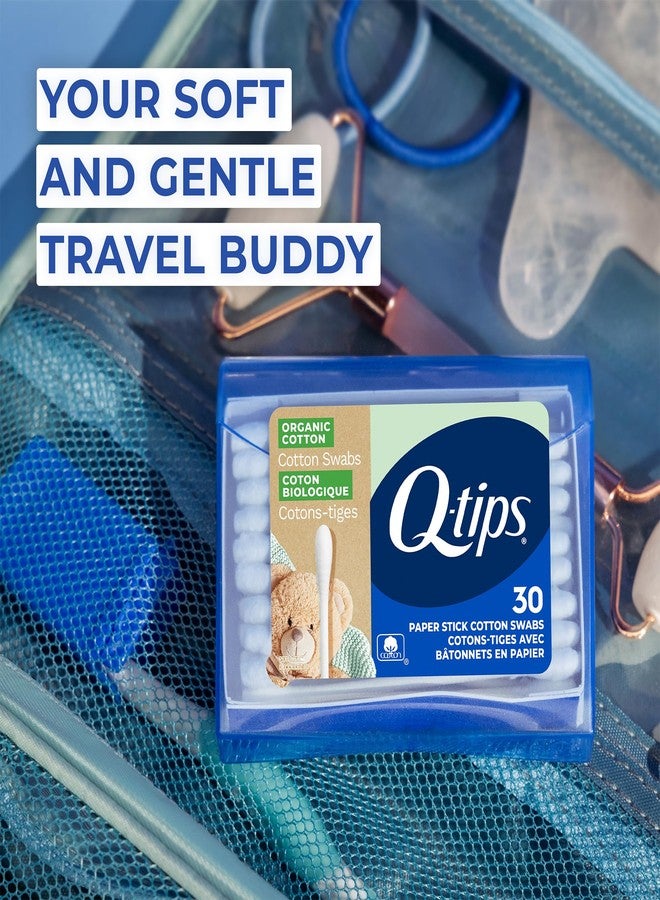 Q-tips Organic Cotton Swabs, Travel-Size 10-Pack – Household Essentials, Beauty & Personal Care, 30 Ct Ea - Image 3
