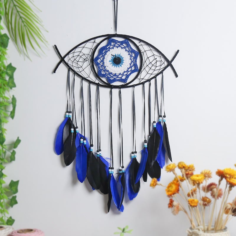 Wall Turkish Eye Nordic Dream Catcher Bohemian Wall Decoration Dream Catcher Bohemian Woven Wall Hanging - Image 5