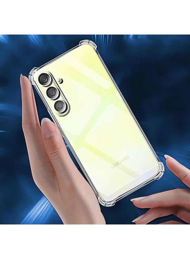 SanHu for Samsung Galaxy A17 4G/5G 2-In-1 Thin Soft Case Cover, Anti Drop Protection, Anti Fingerprint, Durable, Easy To Clean And Install, Frosted Protective Case+Transparent Four Corner Anti Drop Protective Case - Image 3