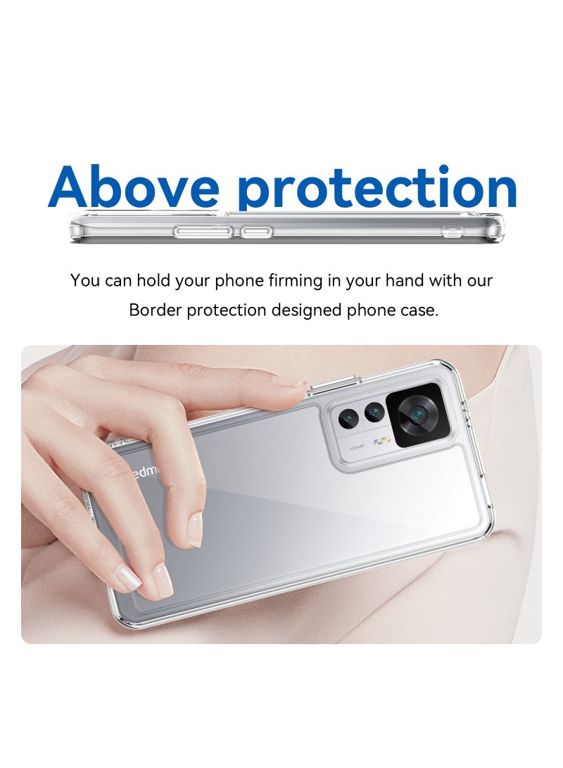 TEAM LUXURY Shockproof Protection Phone Case for Xiaomi 12T Clear - Image 4