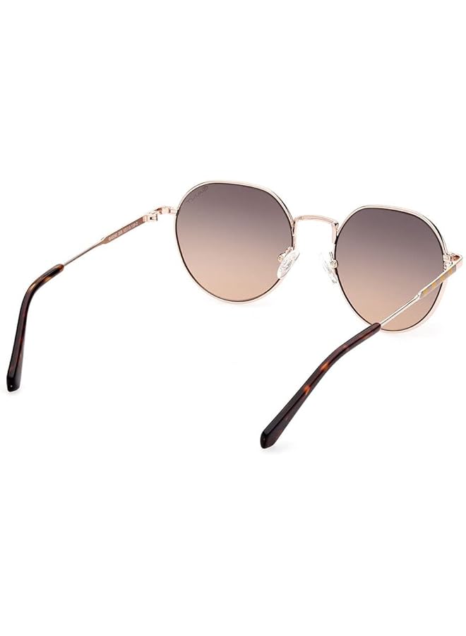 GANT GA809028B53 Round Shape Polarized Sunglasses for Women 53 mm Lens Size Shiny Rose Gold/Gradient Smoke - Image 5